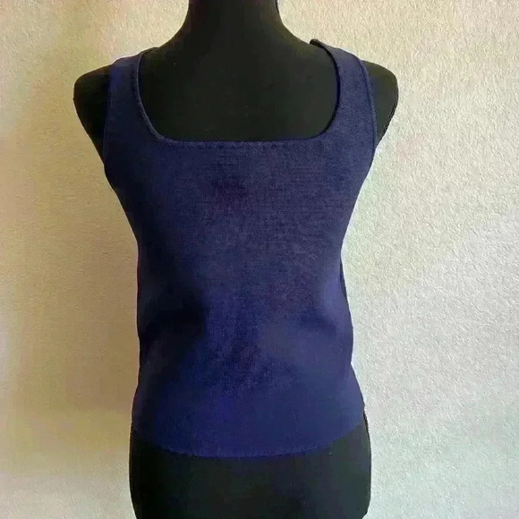 House of Harlow 1960 Revolve knit tank top navy blue Women size medium - Picture 3 of 8